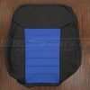 Ford Ranger front backrest upholstery - Black w/ Cobalt Inserts