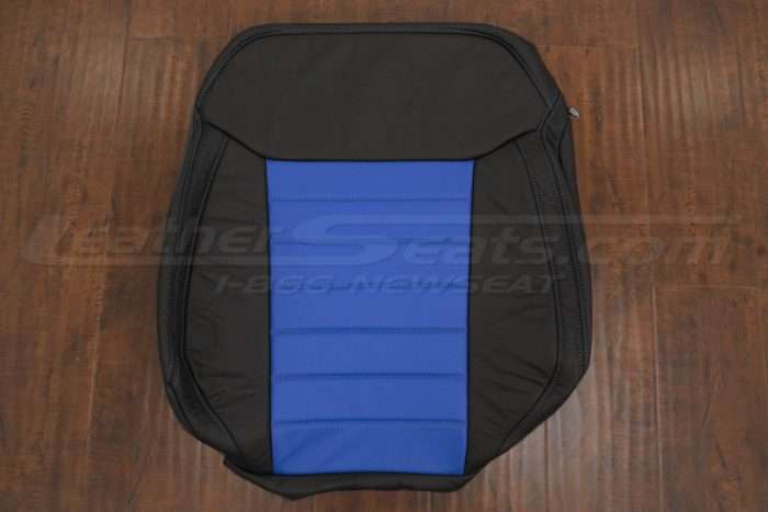 Ford Ranger front backrest upholstery - Black w/ Cobalt Inserts