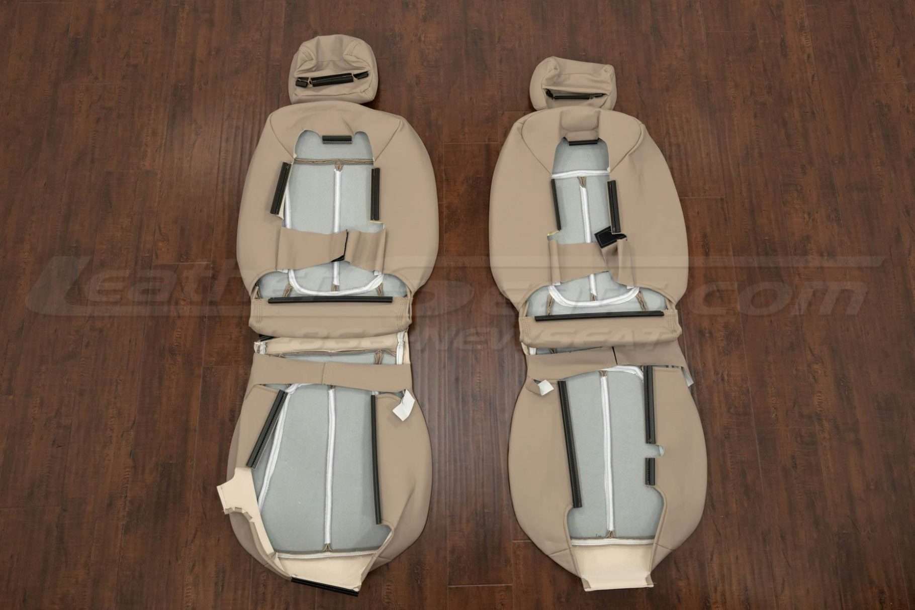 Back view of front row upholstery