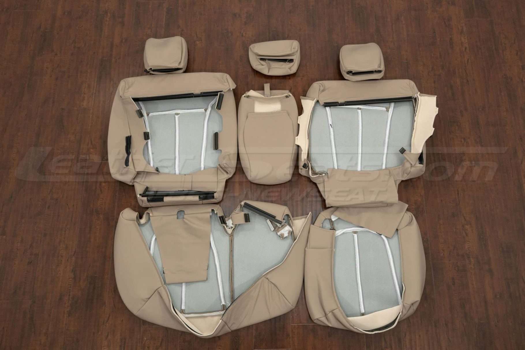 Back view of rear seats