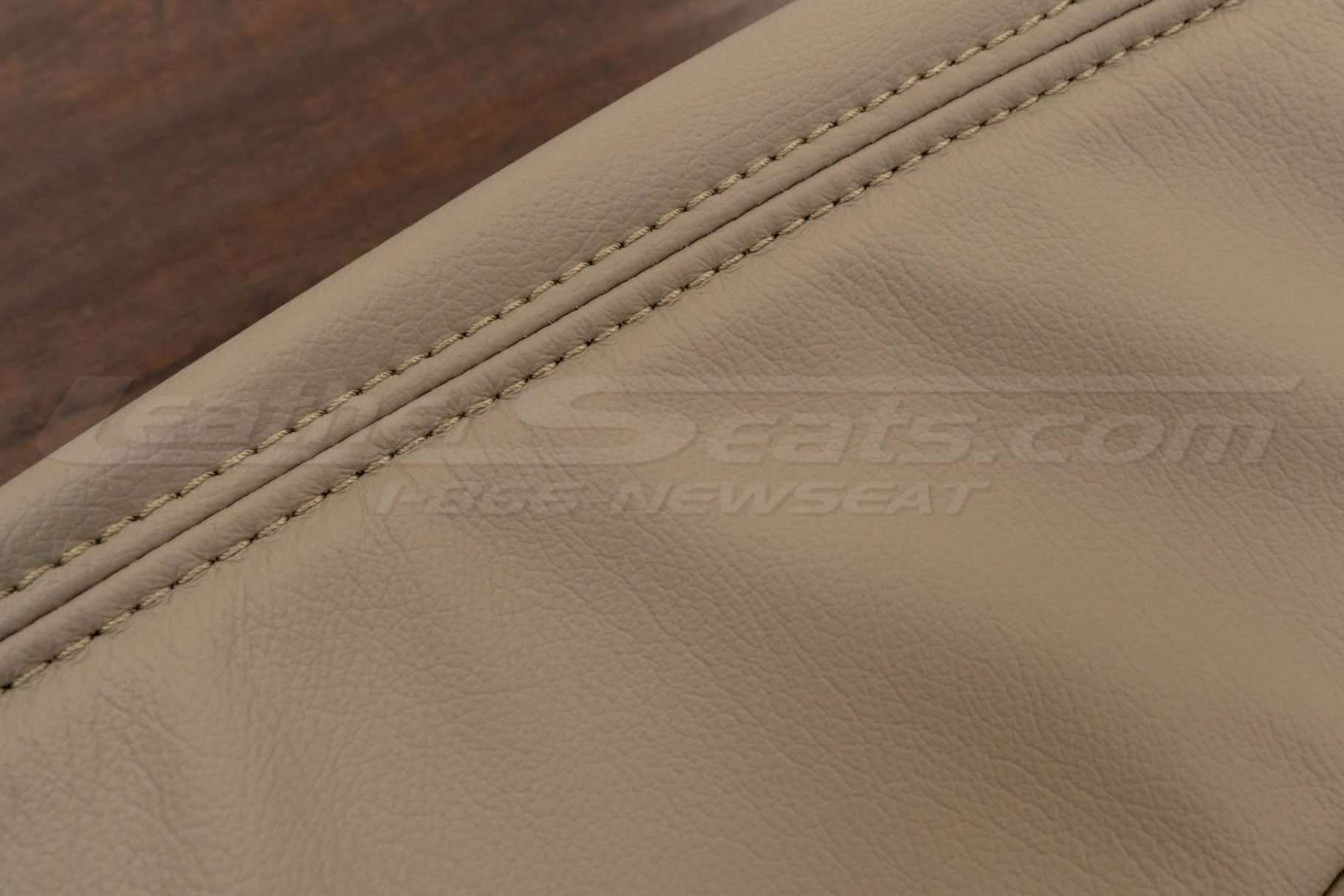 Ivory double-stitching