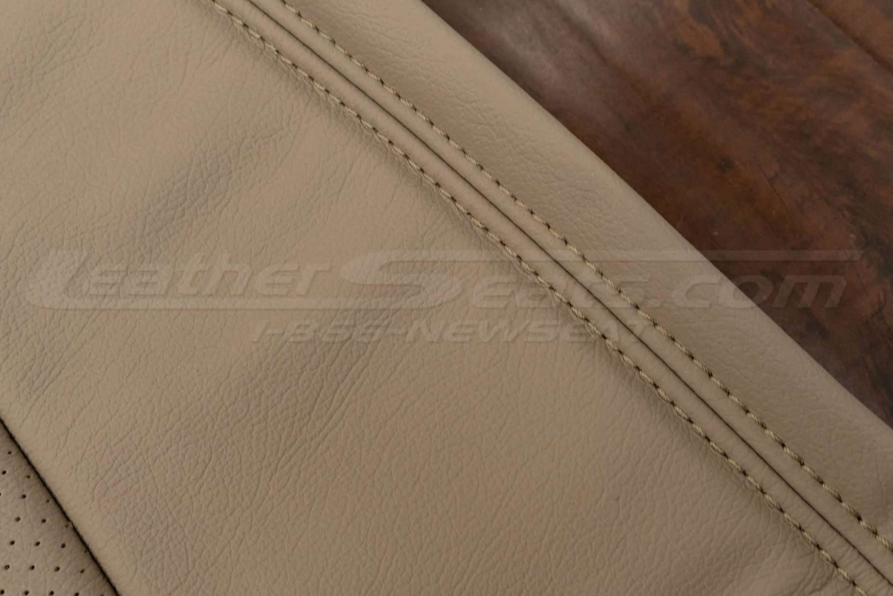 Double-stitching close-up