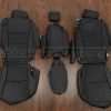 Toyota Highlander Leather Seat Kit - Black - Middle row upholstery w/ armrest