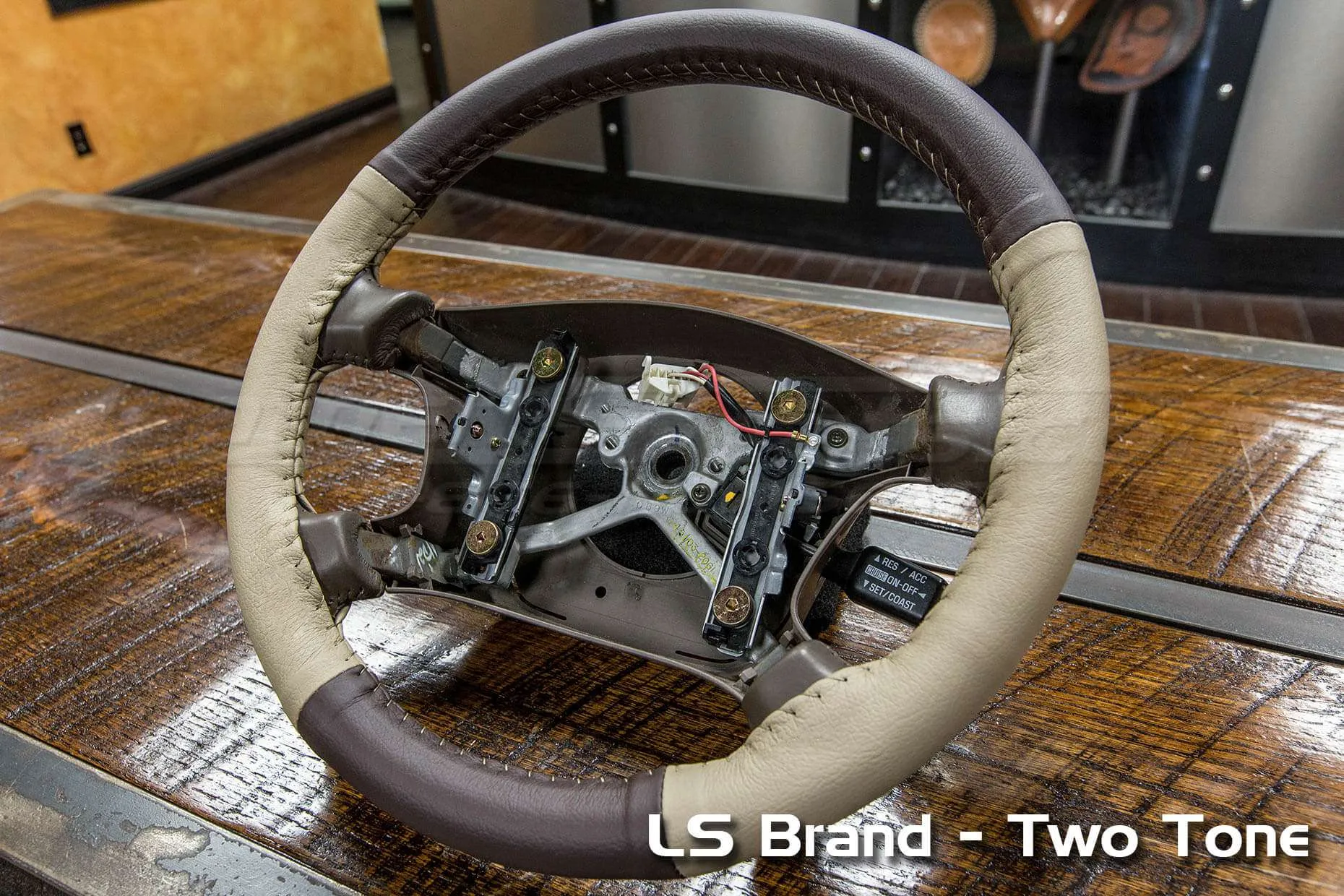 Toyota 4Runner Two-Tone LS Brand Steering wheel wrap