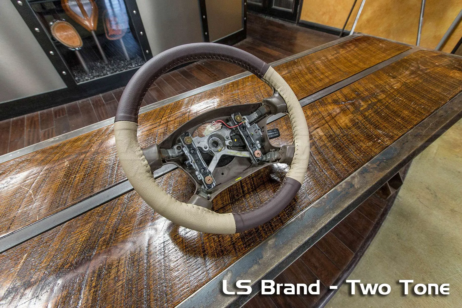 Toyota 4Runner Two-Tone Steering wheel wrap