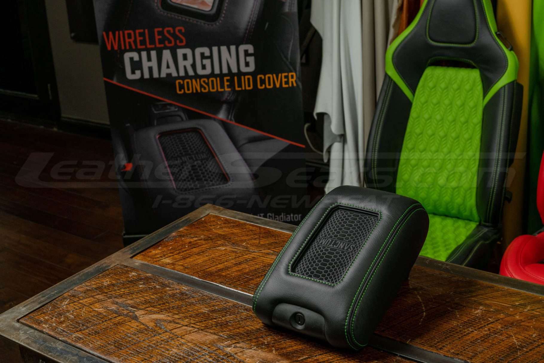 Lime Green phone charging console