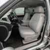 Installed Dove Grey Leather Seats for Chevy Silverado - Wide angle of front driver side