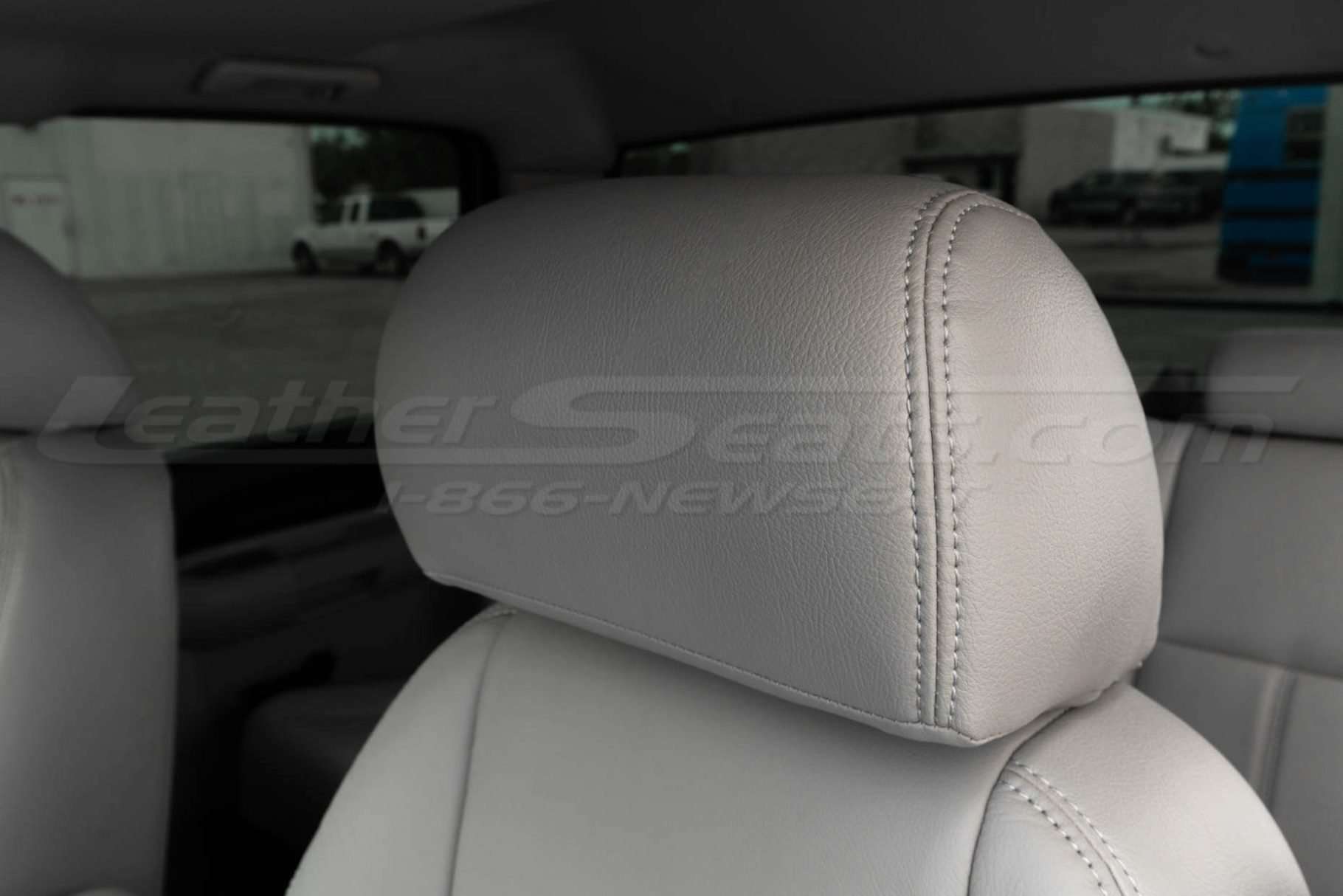 Dove Grey headrest & Matching stitching