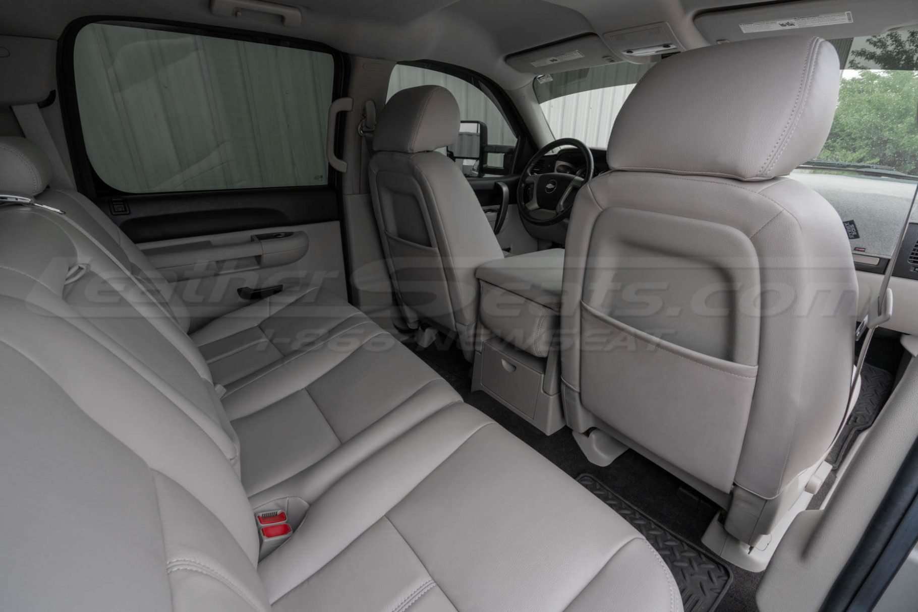 Back view of front driver seat from passenger side