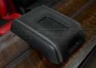 Ford Superduty/Raptor Platinum - Black & Medium Red Leathe Wireless phone charging console