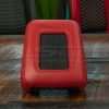Red phone charging Jeep console