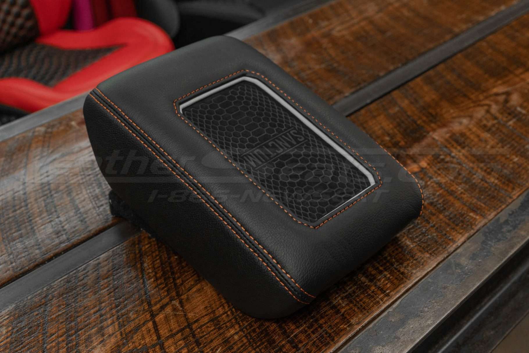 Wireless charging console alternative angle