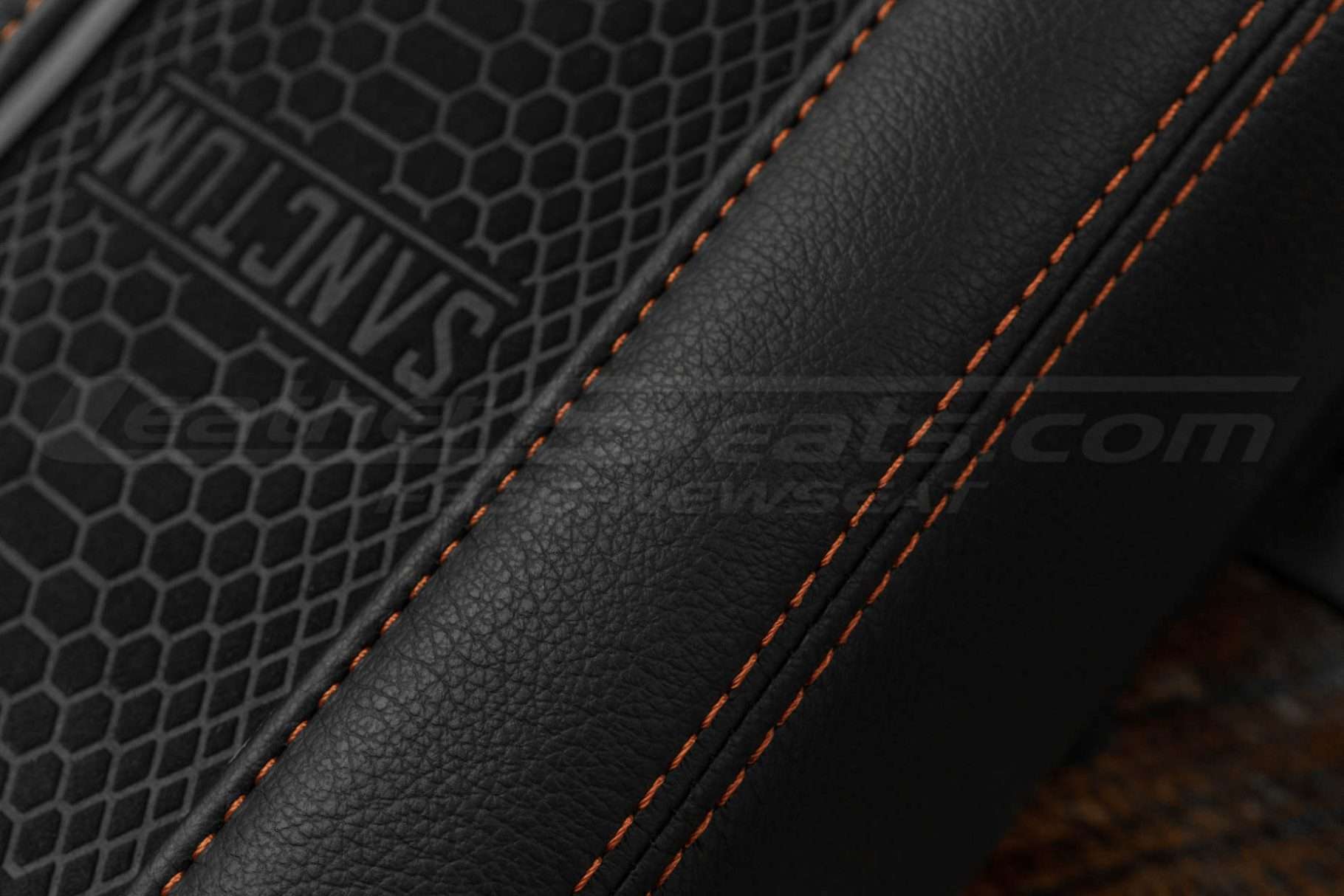 Tangerine double-stitching