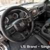 Dodge Ram Black Leather Steering Wheel wrap