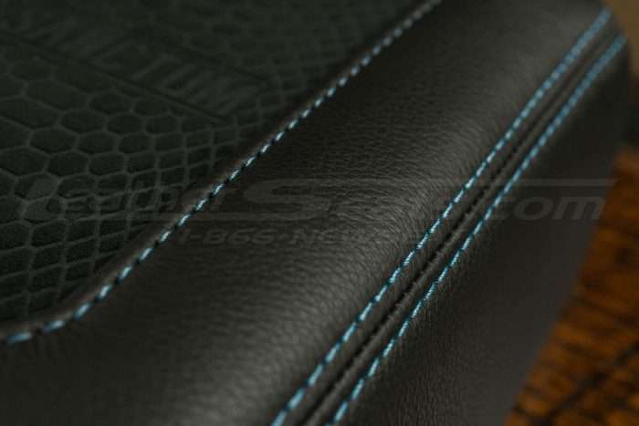 Grabber blue-double-stitching