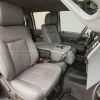 Ford Superduty Installed Leather Seats - Lapis - Front passenger seats with console dowm