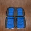 Black and Cobalt leather seat kit for Chevy Camaro