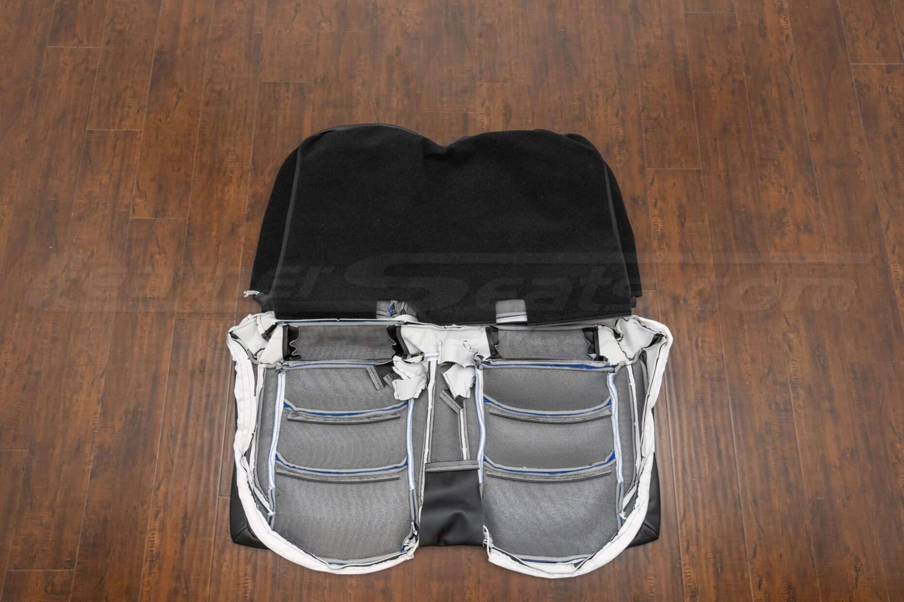 Back side of rear seat upholstery