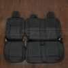 Ford F-150 Installed Quilted Leather Seats - Black - Rear seat upholstery