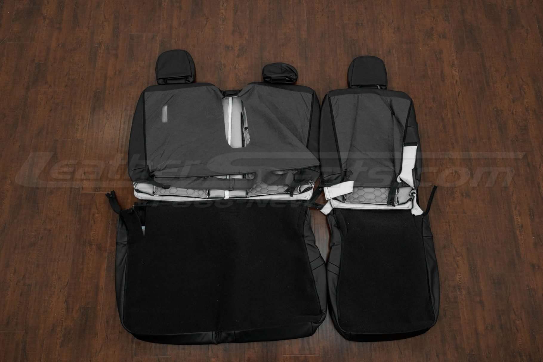 Back view of rear seats