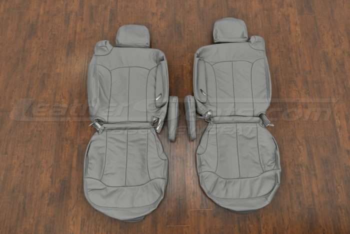 Chevrolet Silverado/GMC Sierra Leather Kit - Smoke - Front seat upholstery w/ armrests