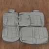 Chevrolet Silverado/GMC Sierra Leather Kit - Smoke - Rear seat upholstery w/ Armrest