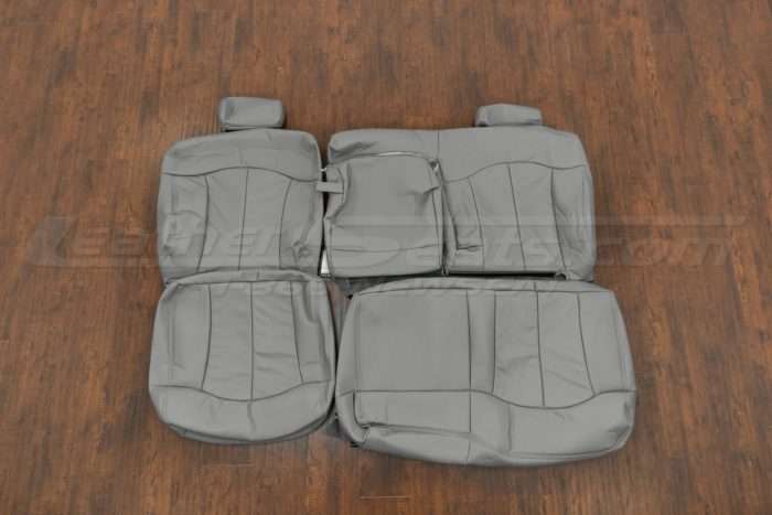Chevrolet Silverado/GMC Sierra Leather Kit - Smoke - Rear seat upholstery w/ Armrest
