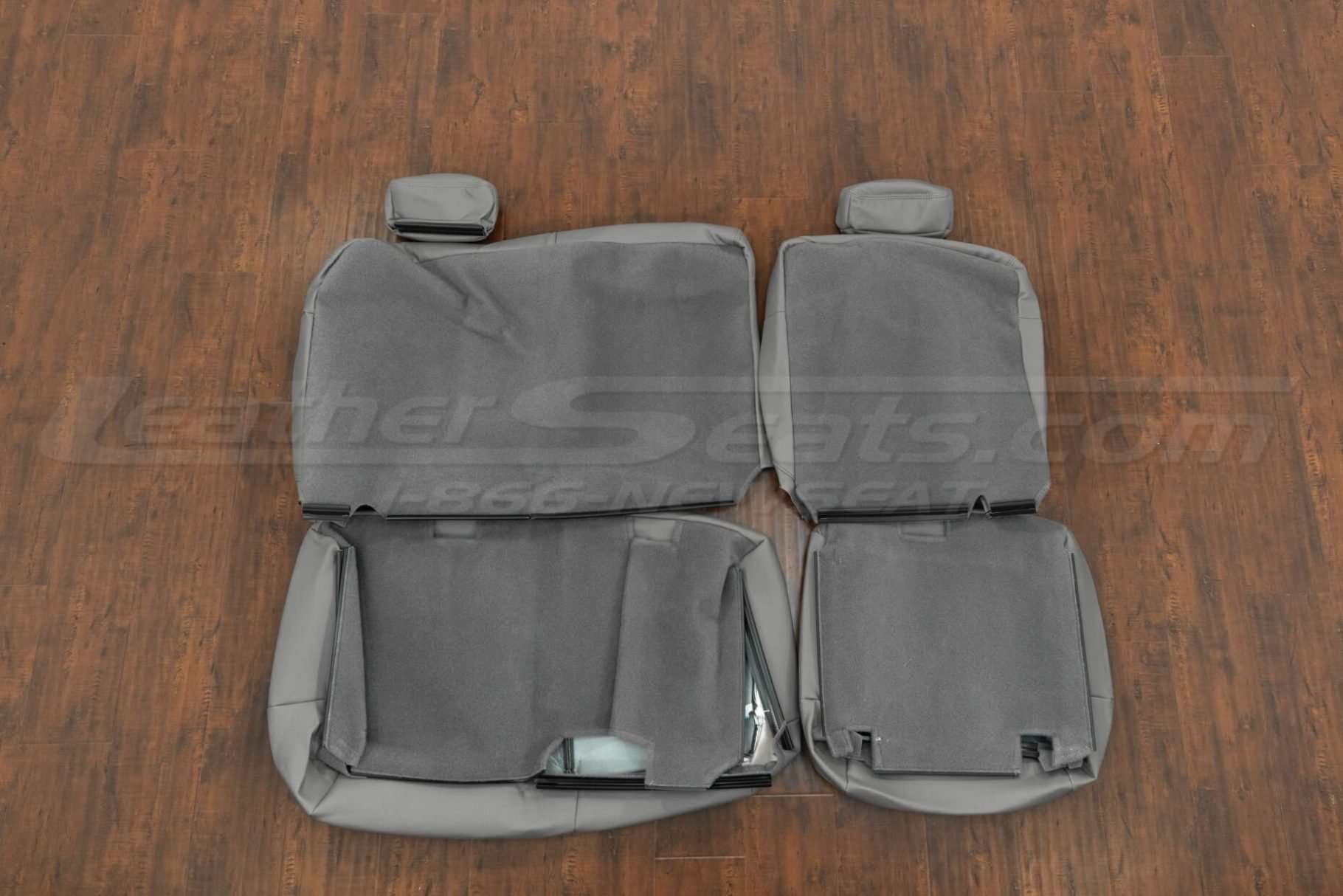 Back view of front seat upholstery