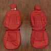 Tesla Model Y Quilted Leather Seats - Red - Front seat upholstery