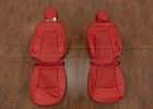 Tesla Model Y Quilted Leather Seats - Red - Front seat upholstery