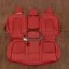 Tesla Model Y Diamond Quilted Leather Seats - Red - Rear seat upholstery