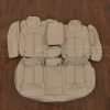 Hyundai Sonata Leather Seat Kit - Ivory - Rear seat upholstery w/ Armrest & Bolsters
