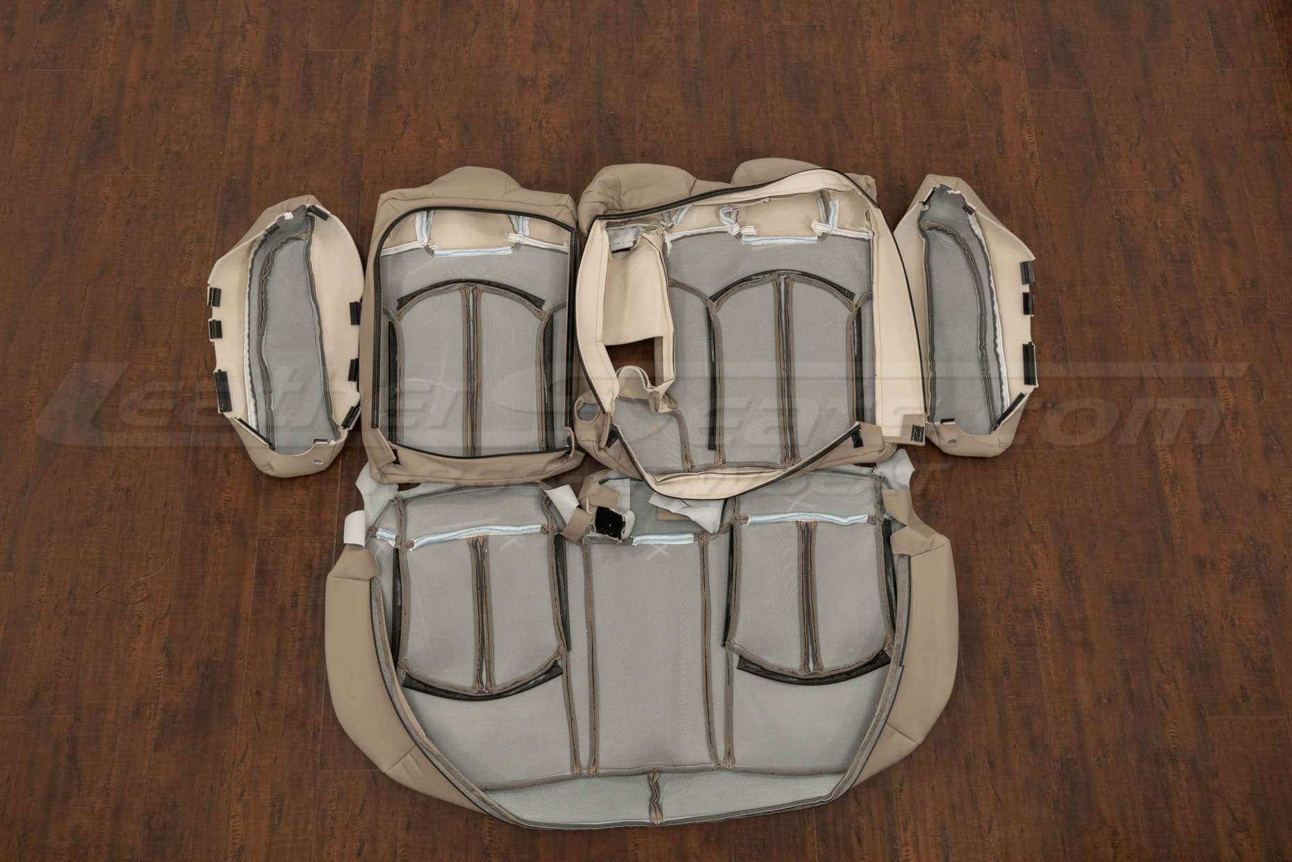 Back view of rear seats with bolsters