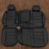 Hummer H2 Leather Seat Kit - Black - Rear seat upholstery with armrest