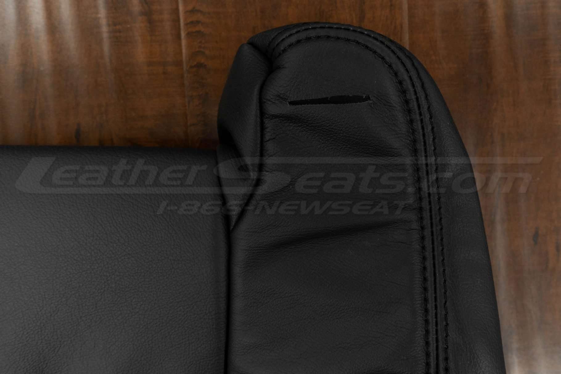 Black double-stitching