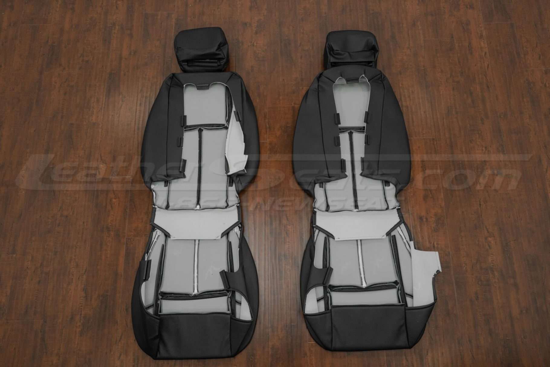 Back view of front seats