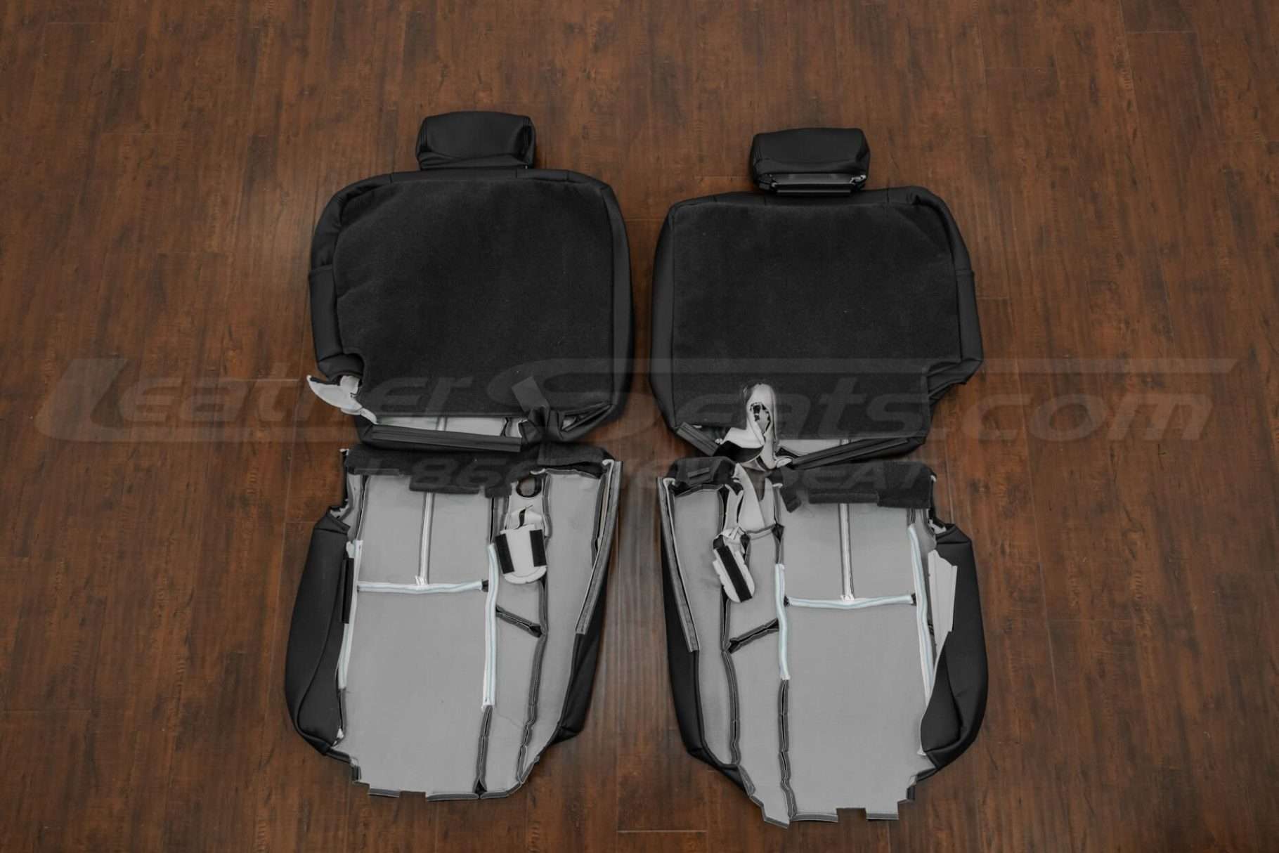 Back view of third row