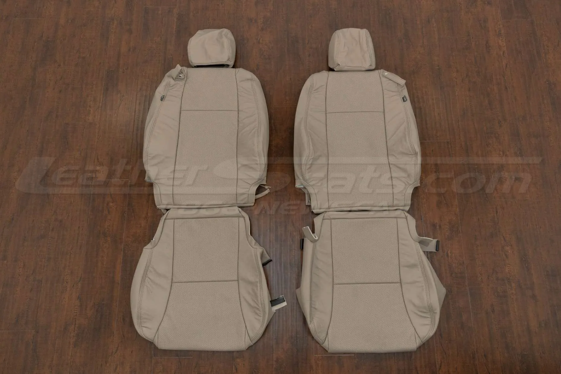 Toyota Solara Leather Seat Kit - Ivory - Front seat upholstery