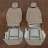 Back view of front seats