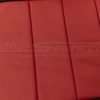 Red insert section of backrest
