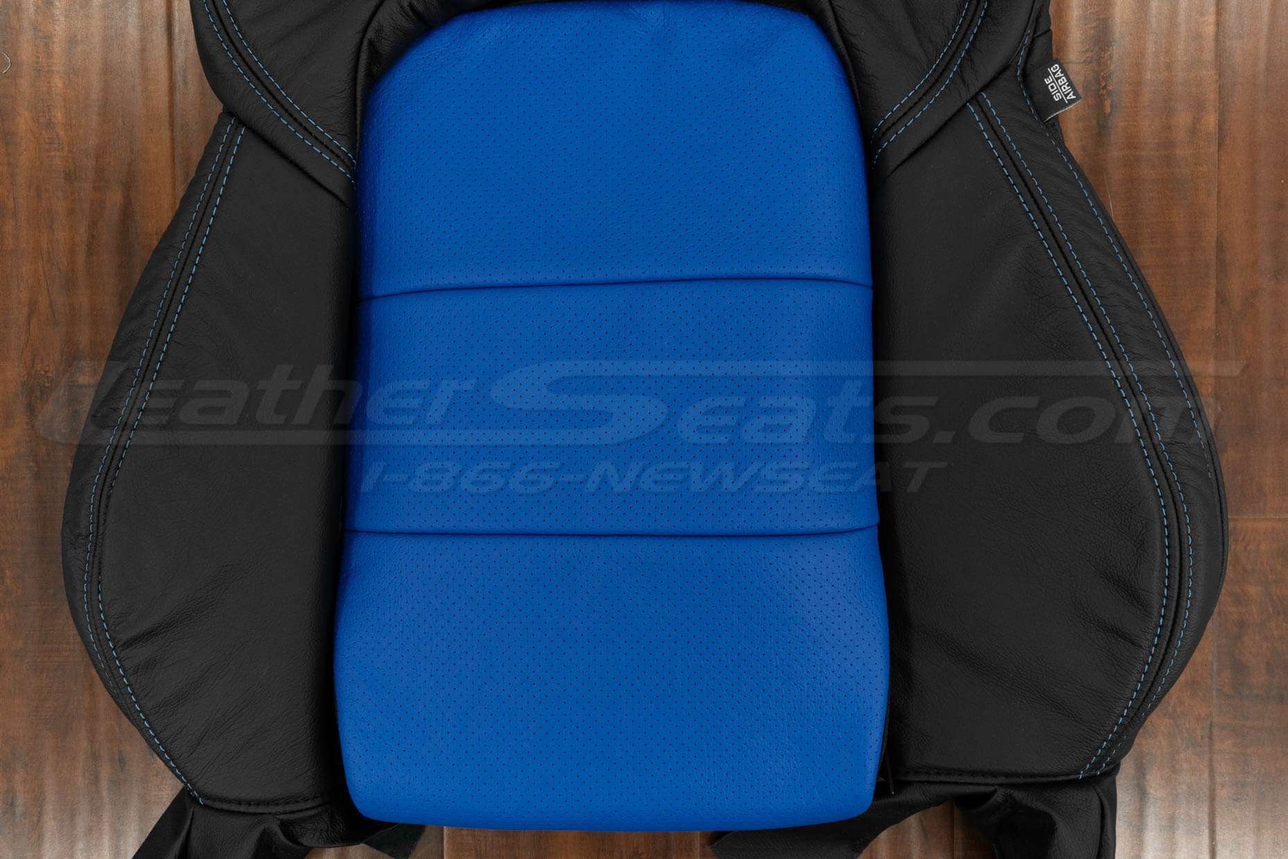 Perforated combo section of backrest