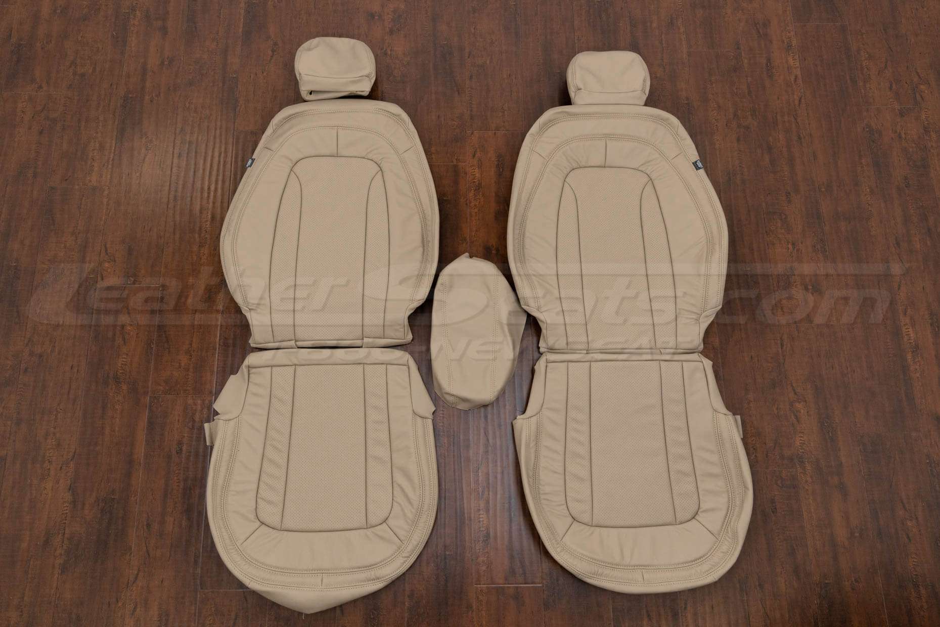 2011 Kia Optima Leather seat Kit - Ivory - Front seat upholstery with console
