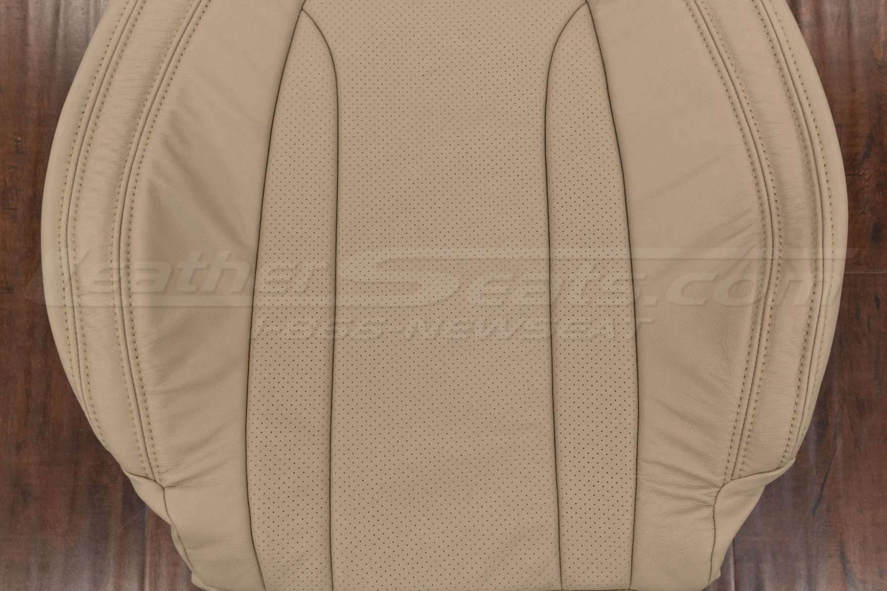 Perforated insert section of backrest