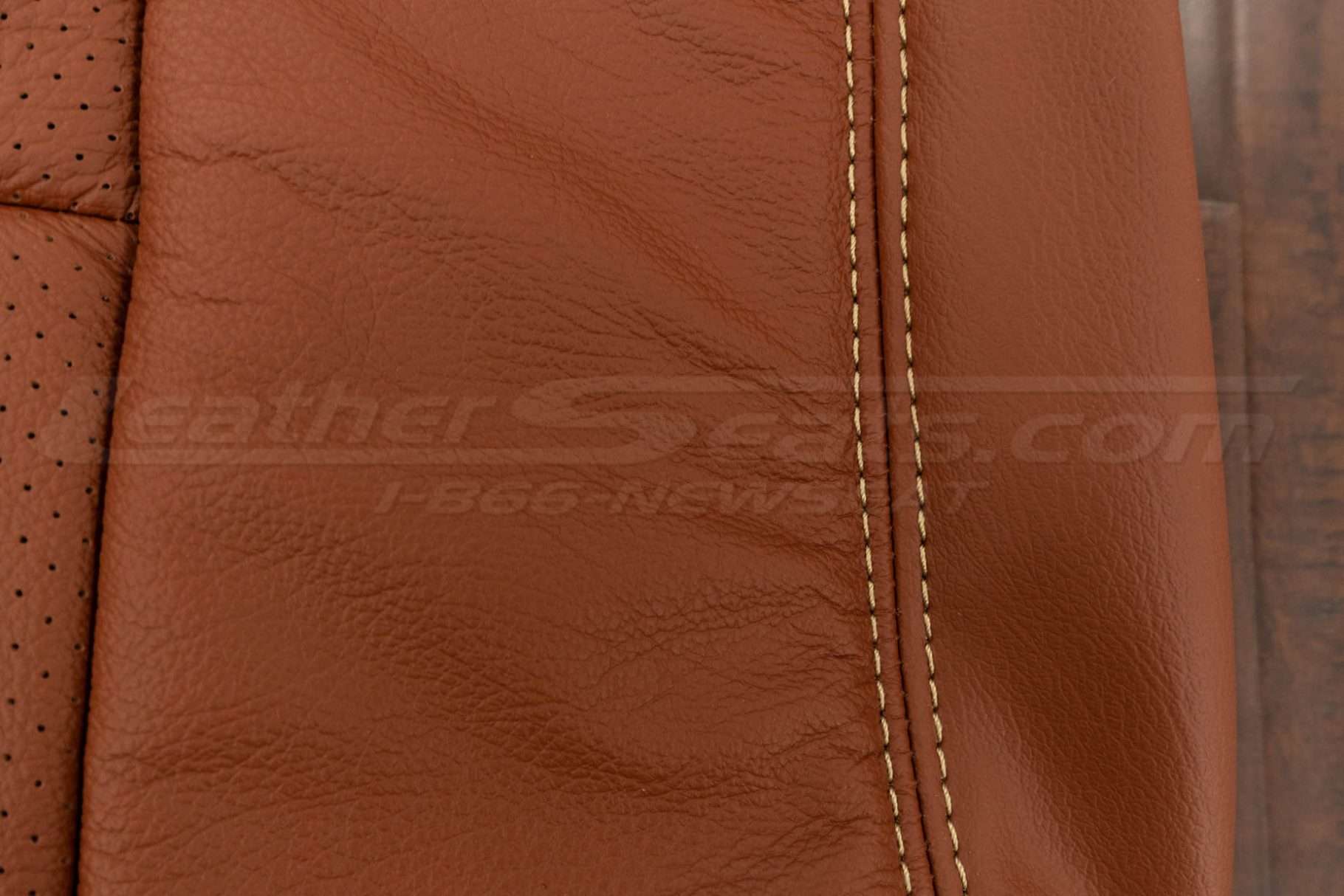 Contrasting Cream double-stitching