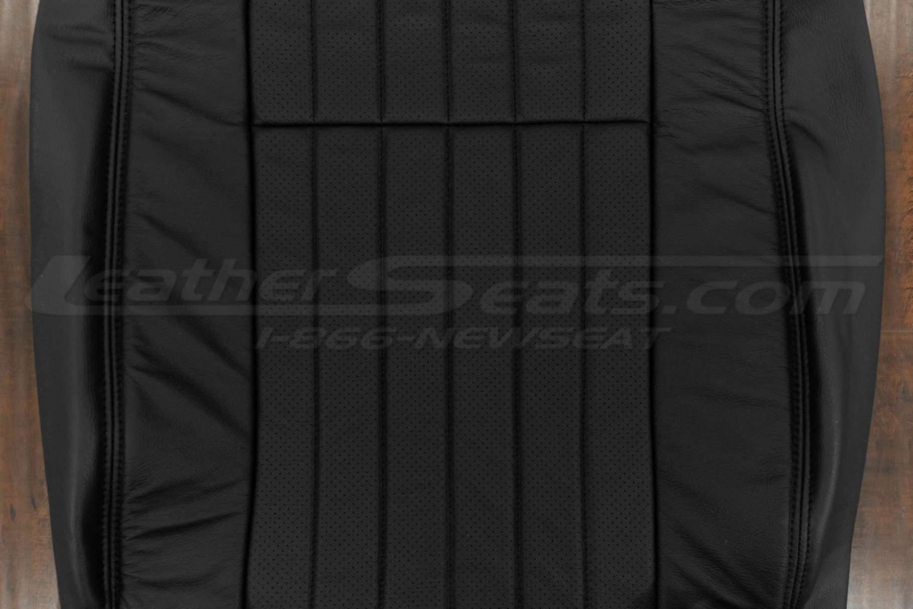 Perforated insert section of backrest