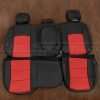 Dodge Ram Crew Cab - black & Bright Red - Rear seat upholstery with Armrest