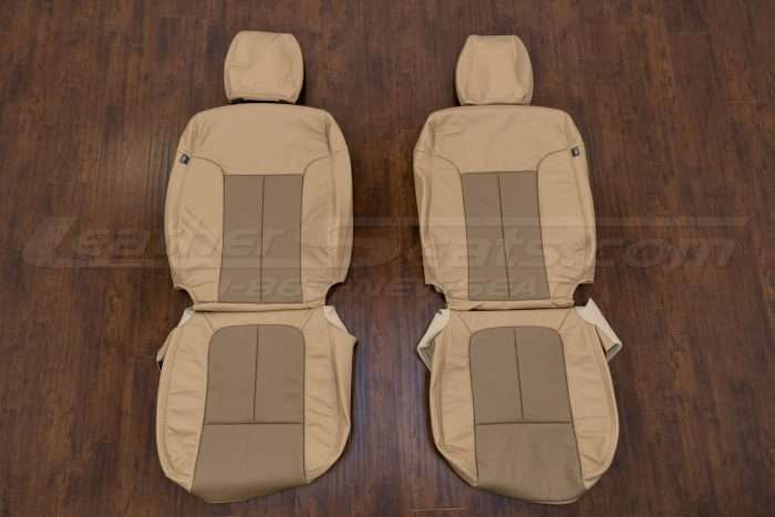 Ford F250 Crew Cab Leather Kit - Bisque % Beige - Front seat upholstery