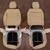Back view of front seat upholstery