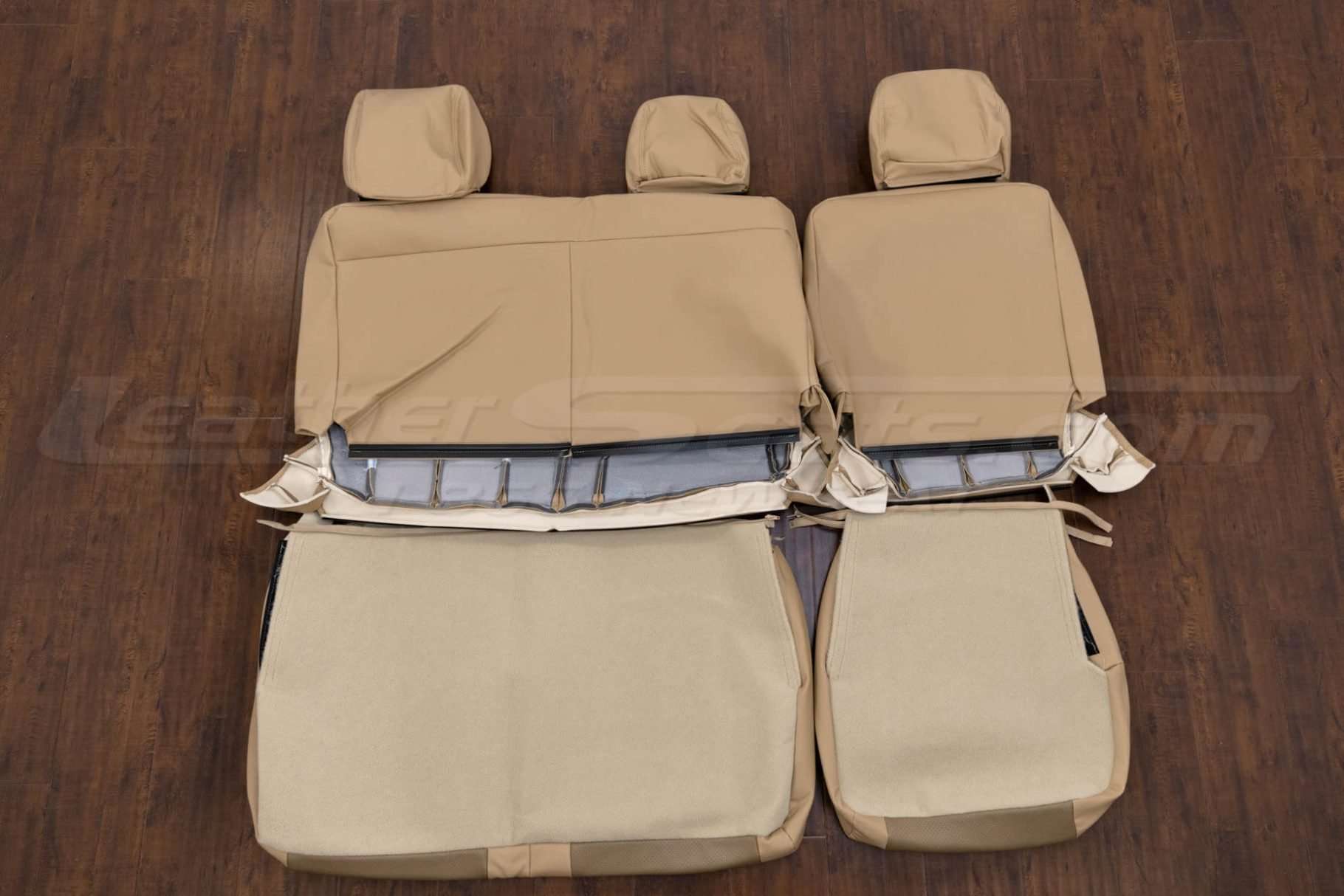 Back view of rear seat upholstery