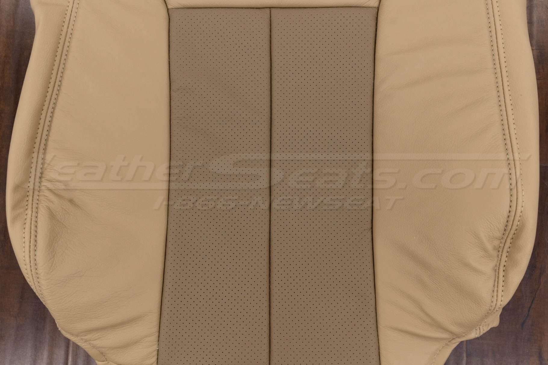 Perforated combo section of backrest